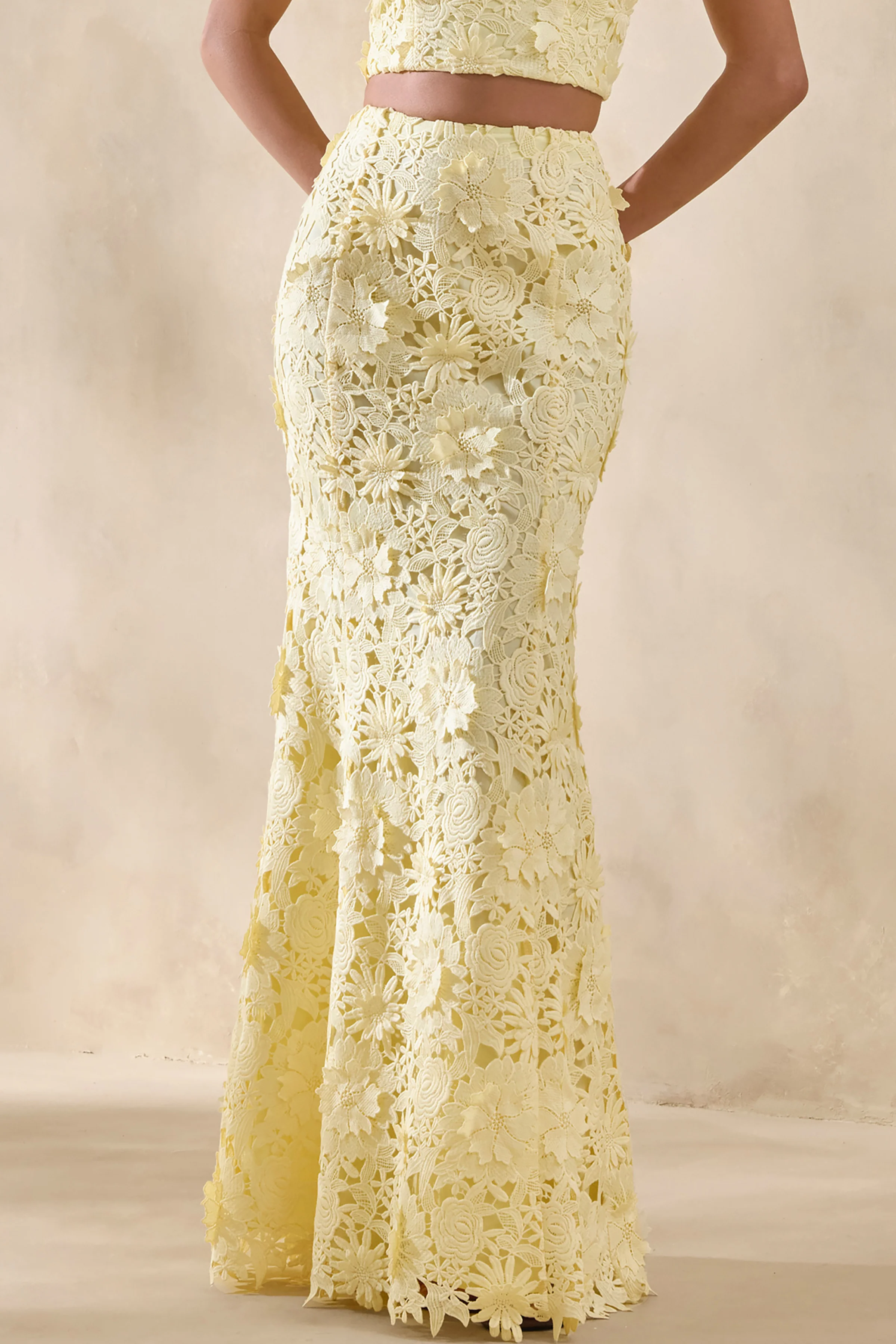 Esmara | Lemon Lace Maxi Skirt - Image 3