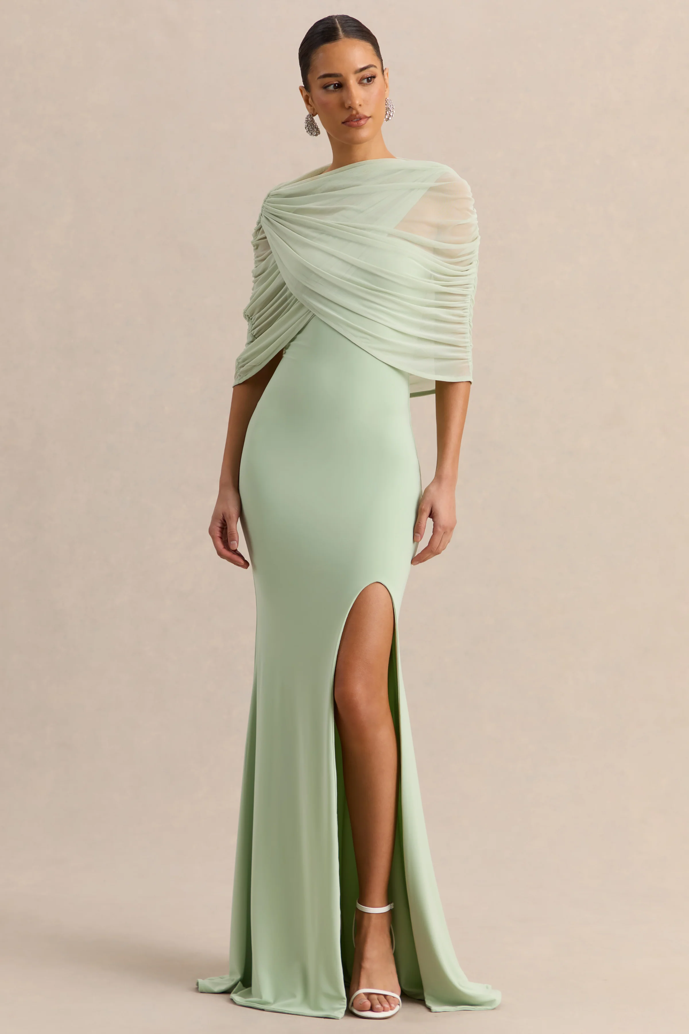 Melva | Mint Bandeau Maxi Dress - Image 3
